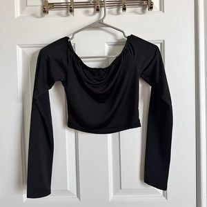 black off the shoulder top